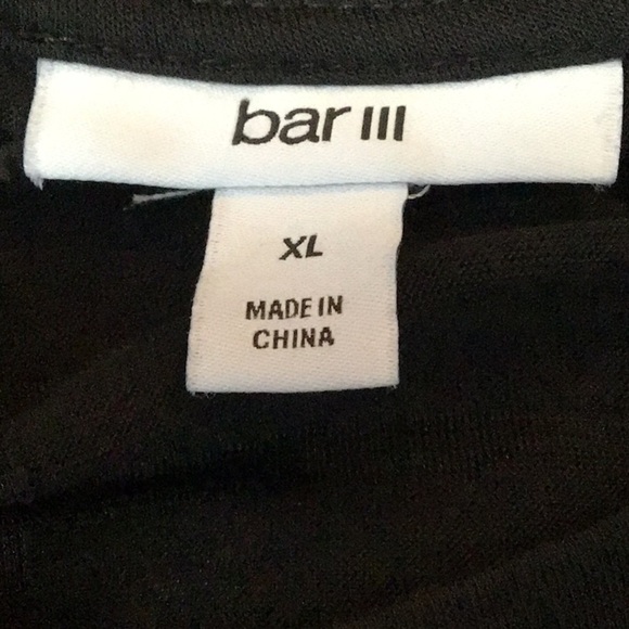 Bar 111 Black Semi Sheer Burnout Long Sleeve Top Size XL - Picture 4 of 6